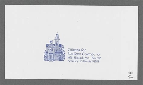 [Berkeley, Calif. election, 1990 (Nov. 6), Rent Stabilization Board ...