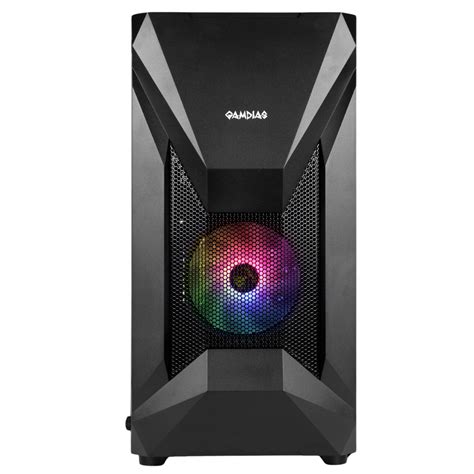 Gamdias Athena E1 Elite Mid Tower Cabinet ARGB Fans Tempered Glass 420 ...