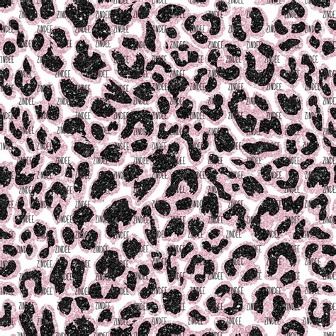 Pink Glitter Cheetah Print Wallpaper