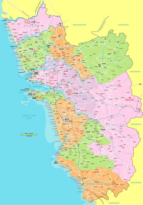 Political Map Goa • Mapsof.net