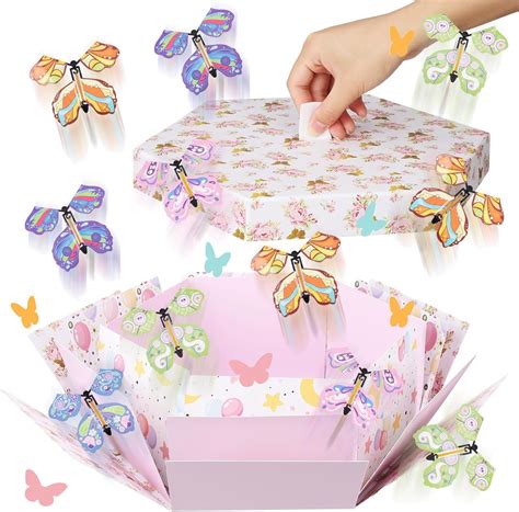 Amazon.com: Auidy_6TXD Butterfly Explosion Gift Box, Flying Butterfly ...