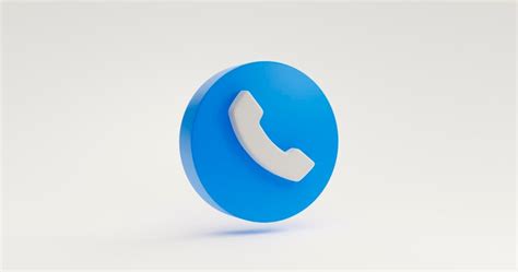 Blue telephone contact communication information talk icon symbol sign ...
