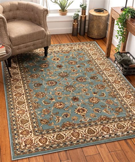 Home decor Persian Pattern Oriental Rug Green Rugs Persian Runner ...
