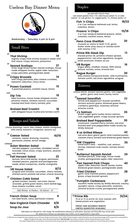 Dining at Useless Bay - Useless Bay Golf and Country Club