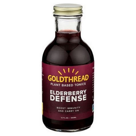 Buy Goldthread Elderberry Defense Tonics 12 Oz(Case Of 6) Online at low ...