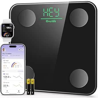 Ovutek Smart Scale for Body Weight, Body Fat Scale Digital Bathroom ...