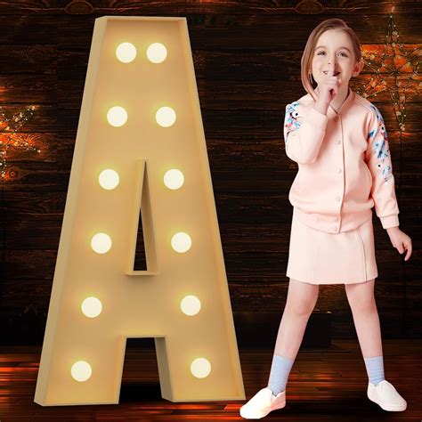 Amazon.com: Tongjoy Marquee Letters 4 Feet Tall 4FT Large Light Up ...