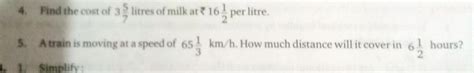 the train is moving at a speed of 65 integer 1 / 3 km/hour how much ...