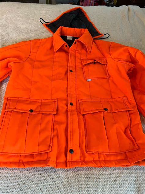 Vintage Liberty Orange Hunting Coat Size Large - Gem