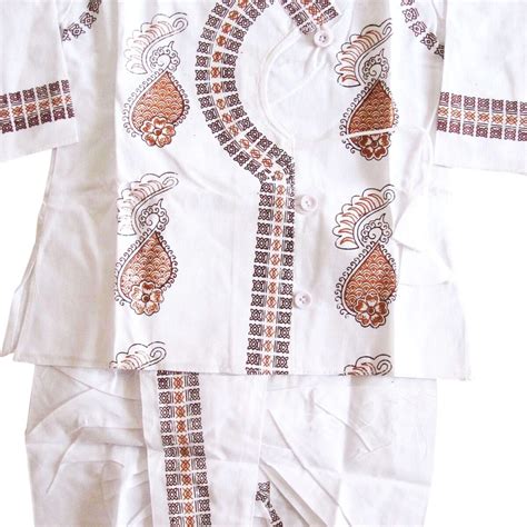 Elegant White Ethnic Kurta Pyjama with Red Waist Coat for Kids in India