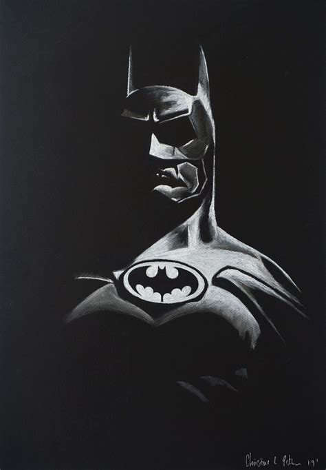 Batman Wall Art Black And White at Sabrina Swensen blog