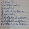 Name the properties (maths) in the following: - Brainly.in
