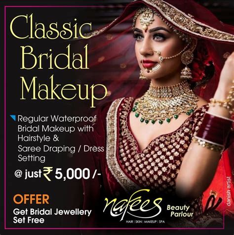 bridal makeup visiting card design