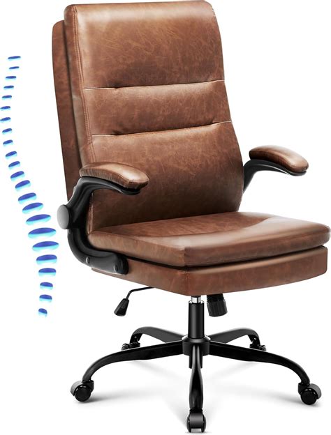Amazon.com: TUKAKA Office Chair Big and Tall,Executive Vintage Leather ...