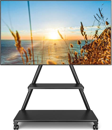 TVON Rolling TV Stand for 43-80 Inch TVs up to 68 KG, Portable TV ...
