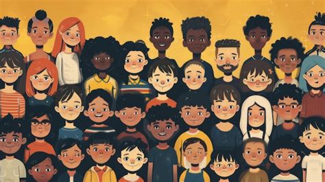 100 People Standing Together 的图像结果