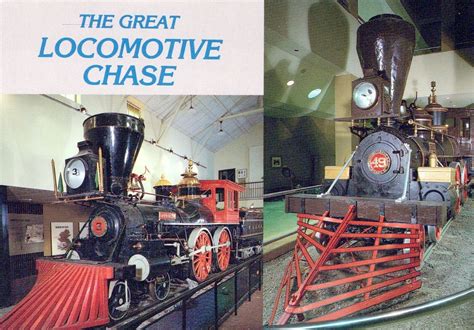 Vintage Continental Size Postcard "The Great Locomotive Chase" Civil ...