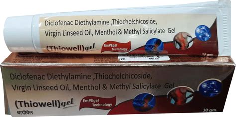 Buy Thiowell Tube Of 30gm Gel Online & Save Up to 24% at PharmEasy