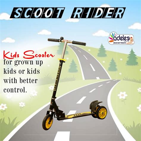 ODELEE 3 Wheel OT Skates Kick Scooter for Boys and Girls with Rear ...