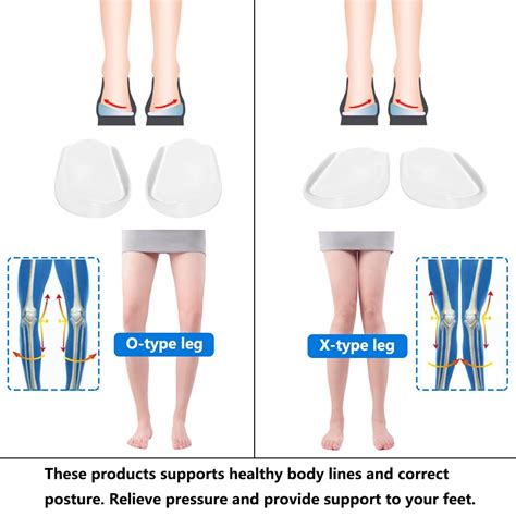 Buy Medial & Lateral Heel Wedge Silicone Insoles, Supination ...