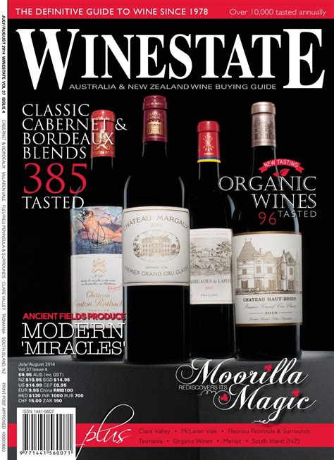 Winestate Magazine July August 2014 - editor - Page 1 - 156 | Flip PDF Online | PubHTML5