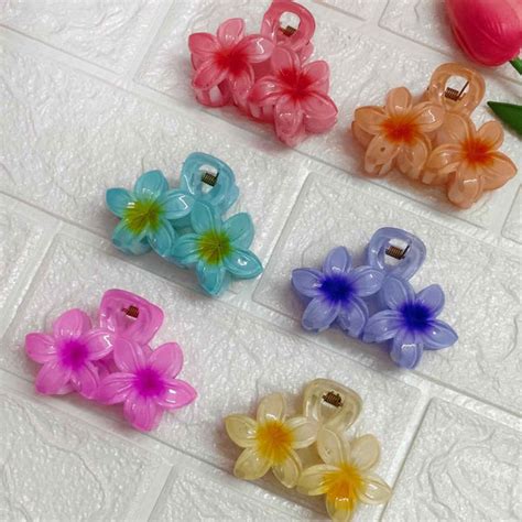 Dual Flower Korean Clip | Trendy Korean Hair Accessory – Eva Fashion ...