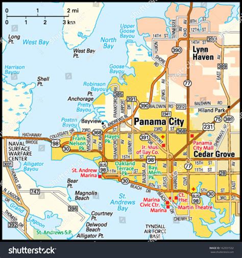 Printable Panama City Beach Map