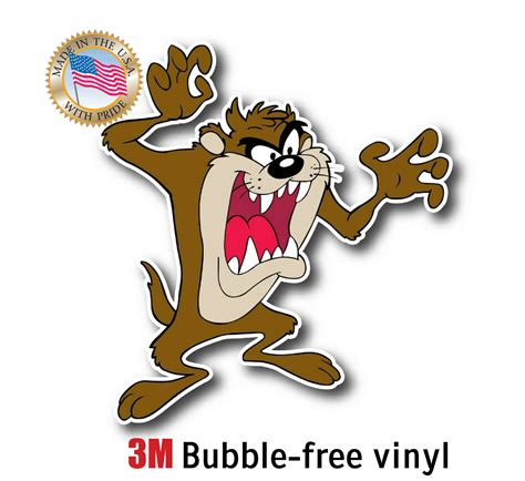 Buy Tasmanian Devil Taz Looney Tunes Decal Sticker Truck Vehicle Window ...