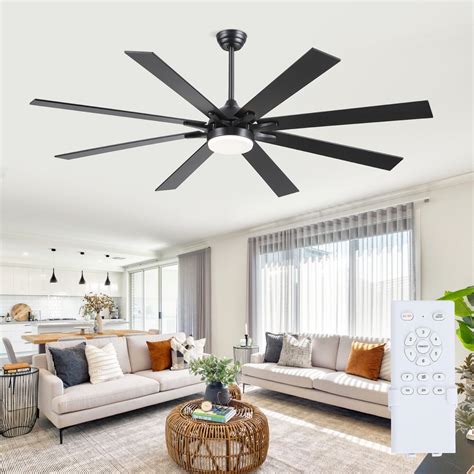 72 Inch Ceiling Fans with Lights and Remote, Modern Indoor Outdoor ...