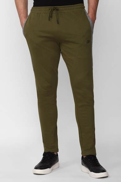 Buy Men OliveSolid Casual Track Pants Online - 876855 | Peter England