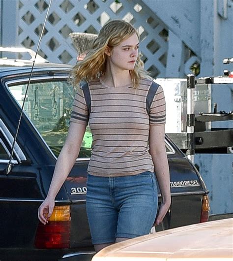ELLE FANNING in Bikini on the Set of 'Galveston' in Georgia 02/13/2017 ...