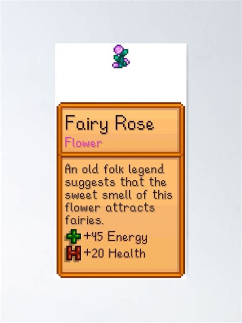 "Stardew valley Fairy Rose" Poster for Sale by DinoScourge | Redbubble