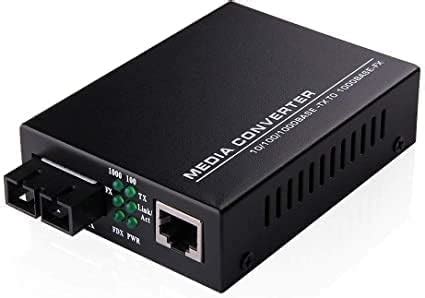 RAMEX Ethernet to Fiber Media Converter 10/100/1000Mbps - Dual Fiber ...