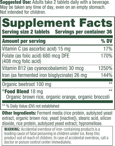 Buy MegaFood Blood Builder Minis - Iron Supplement Shown to Increase ...