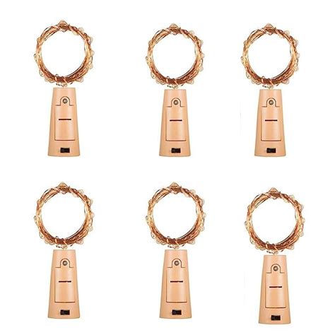 Bottle Cork LED String Lights – Pack of 6 – The Purple Tree