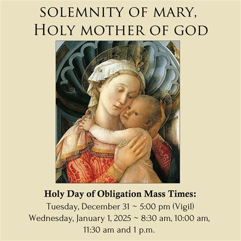 Holiday Of Obligation Catholic