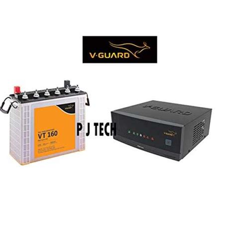 V-Guard P.J. TECH Prime 1050 Inverter + VT 160 152AH Tall Tubular ...