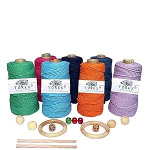 TOREX |Macrame Kits for Adults Beginners, DIY Macrame Plant Hanger Kit ...