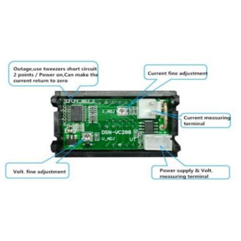 Mini Digital Voltmeter Ammeter DC 100V 10A