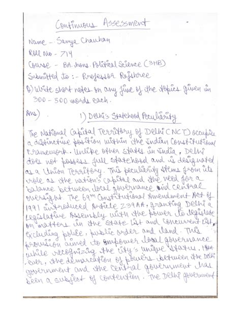 Sanya Chauhan 714 - Bhh - Continuous Assessment Name Sanya Chauhan Roll ...