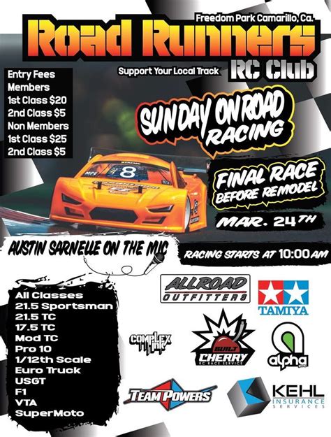 Sunday Onroad Club Racing “The Final Showdown”, 520 Freedom Park Dr ...