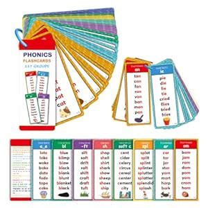 Buy PATPAT® Phonics Flash Cards for New Born Baby, 60 Cards with 117 ...