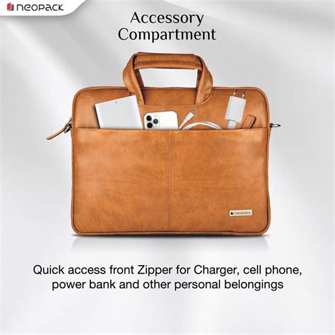 Neopack Leather Sleeve Bag for all 13.3-inch Laptops & MacBook - Tan ...