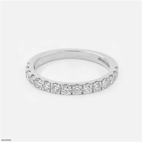 The Golden Eternity Band 14K White Gold – Maiora Diamonds