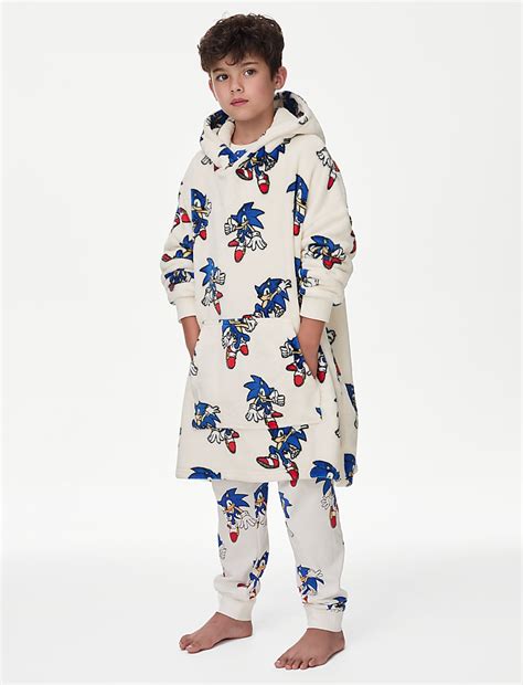 Buy Sonic the Hedgehog™ Oversized Hoodie (3-14 Yrs) at Marks & Spencer