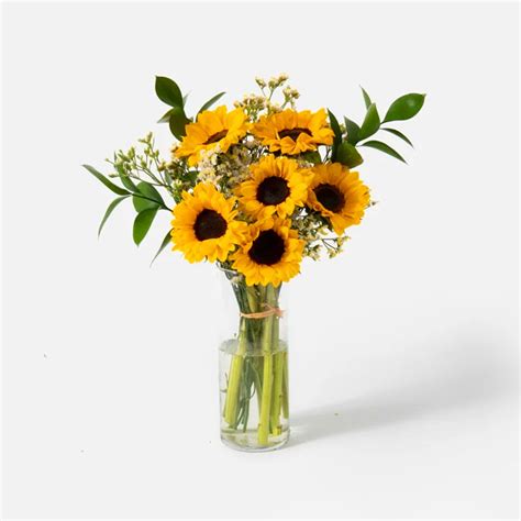 Shop Online Blooming Sunflowers Vase Arrangement | Express Delivery ...