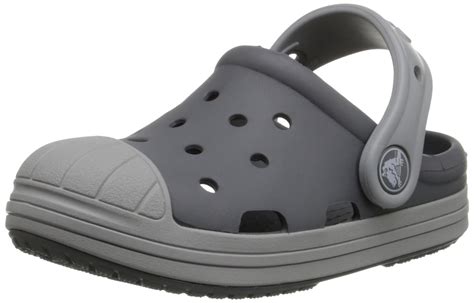 Buy crocs Bump It Clog (Toddler/Little Kid/Big Kid), Charcoal/Light ...