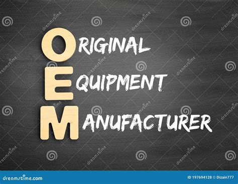 Wooden Alphabets Building the Word OEM Stock Photo - Image of equipment, abbreviation: 197694128