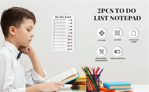 Climberty® 2Pcs To Do List Notepad, Chore Chart for Adults to do List ...