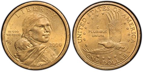 Images of Sacagawea Dollar 2000-P SAC$1 Wounded Eagle - PCGS CoinFacts